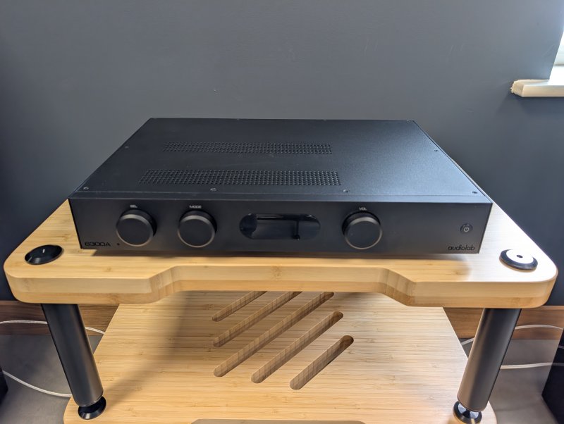 Audiolab 8300A Integrated Amplifier Black Front View