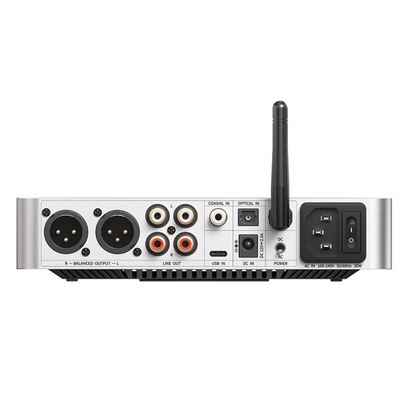 FiiO K13 R2R - Rear panel connections - Silver