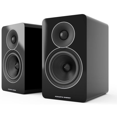 Acoustic Energy AE1 Active Speakers Piano Black Gloss (Pair) - Open Box New