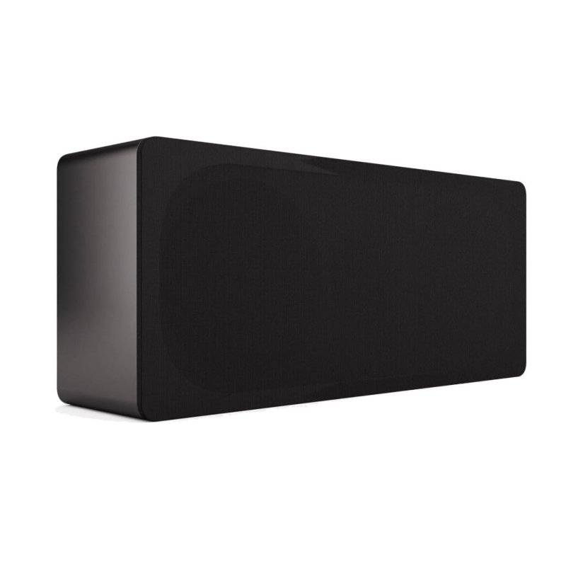 Acoustic Energy AE105 On-Wall Speaker Black (Single) — front view (horizontal, with grille)