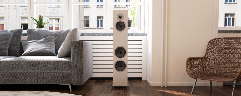 Acoustic Energy AE320 MK2 Matte White - lifestyle