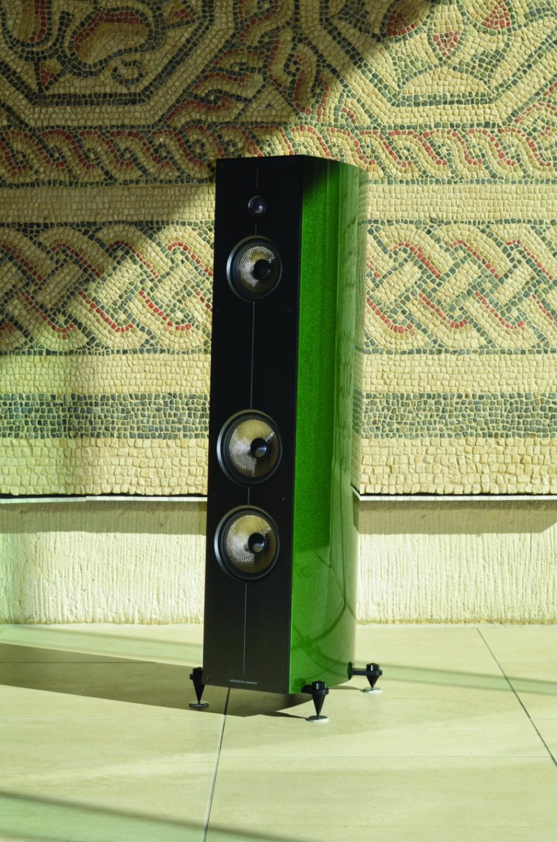 Acoustic Energy Corinium Floorstanding Speakers British Racing Green (Pair) — in Corinium Museum