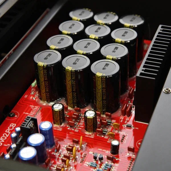 Advance Paris X-A1200 Mono Power Amplifier — capacitor bank close-up