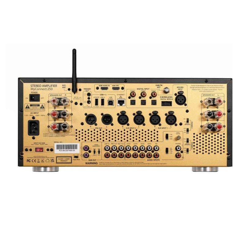 Advance Paris MyConnect 250 All-in-One System — rear panel
