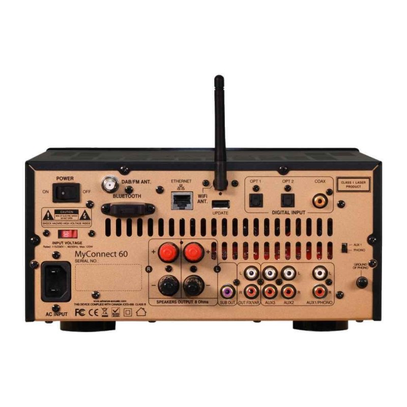 Advance Paris MyConnect 60 All-in-One System — rear panel