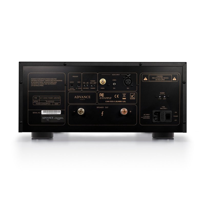 Advance Paris X-A220EVO Mono Power Amplifier — rear panel
