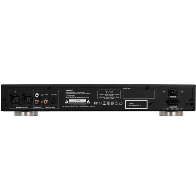 Advance Paris X-CD7 CD Player — rear panel