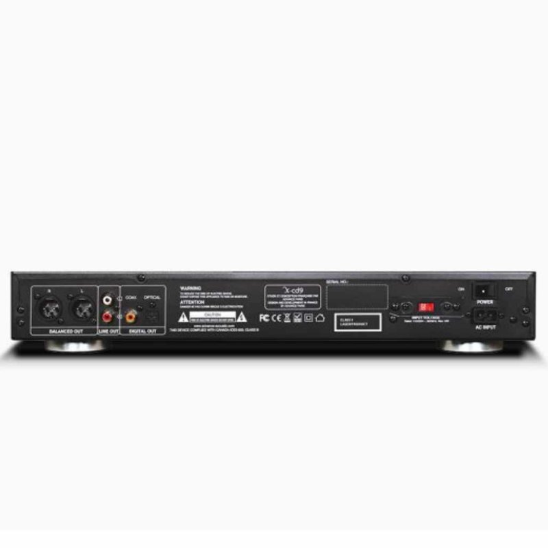 Advance Paris X-CD9 Tube CD Player — rear panel