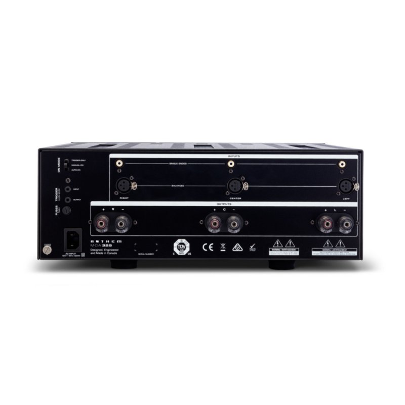 Anthem MCA 325 3-Channel Power Amplifier, rear panel