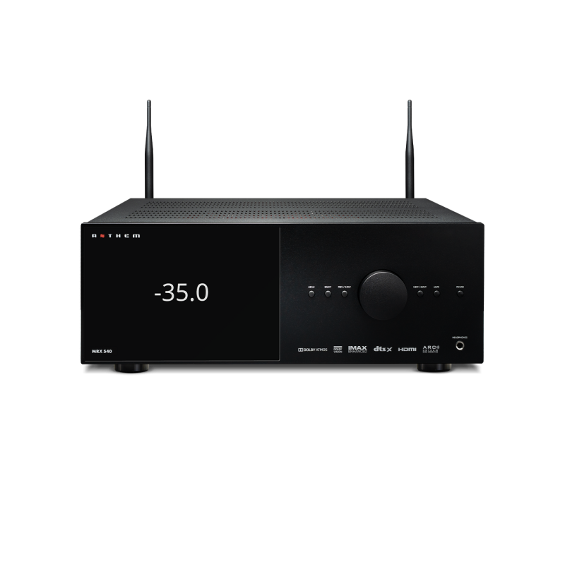 Anthem MRX 540 AV Receiver — front view with antenna