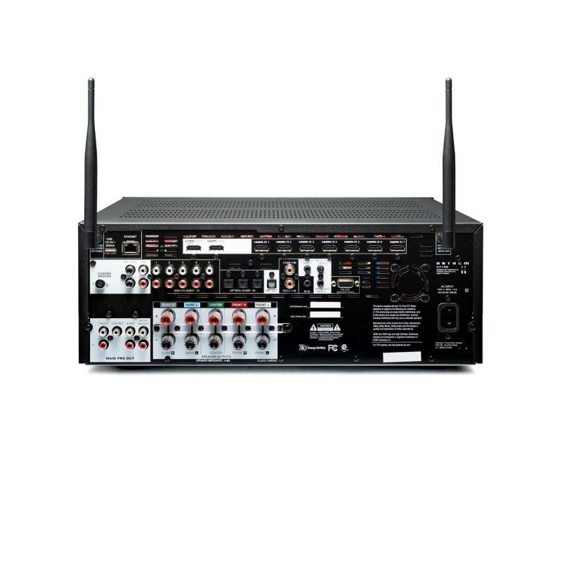 Anthem MRX 540 AV Receiver — rear panel with antenna