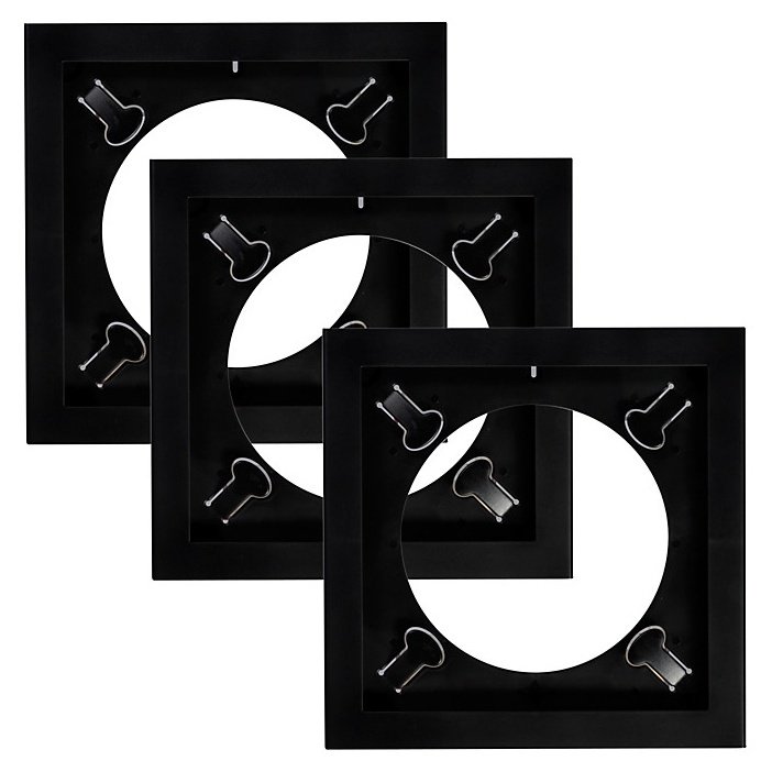 Art Vinyl Play & Display Vinyl Frame Triple Pack (Black)
