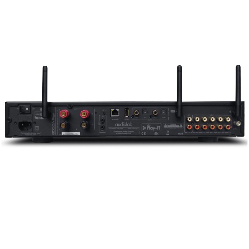 Audiolab 6000A Play Streaming Amplifier Black — rear panel