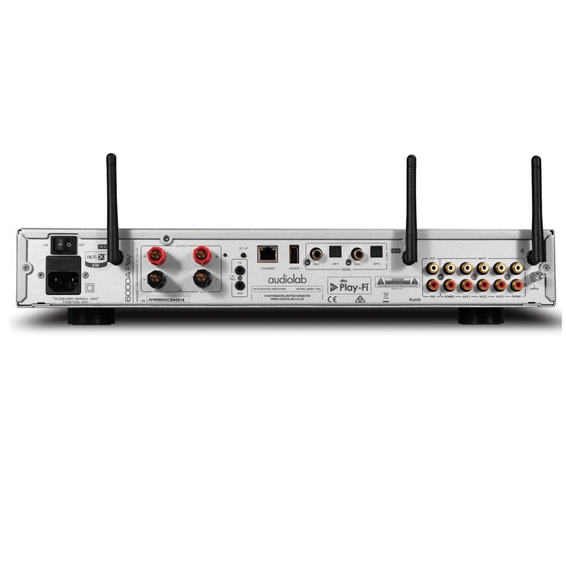 Audiolab 6000A Play Streaming Amplifier Silver — rear panel