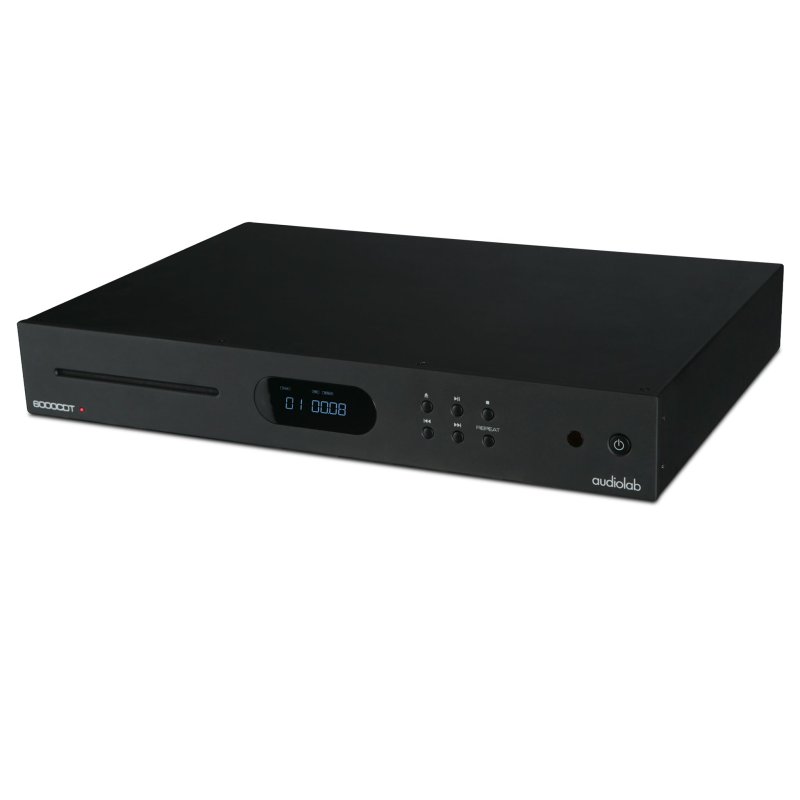 Audiolab 6000CDT CD Transport Black, angled view