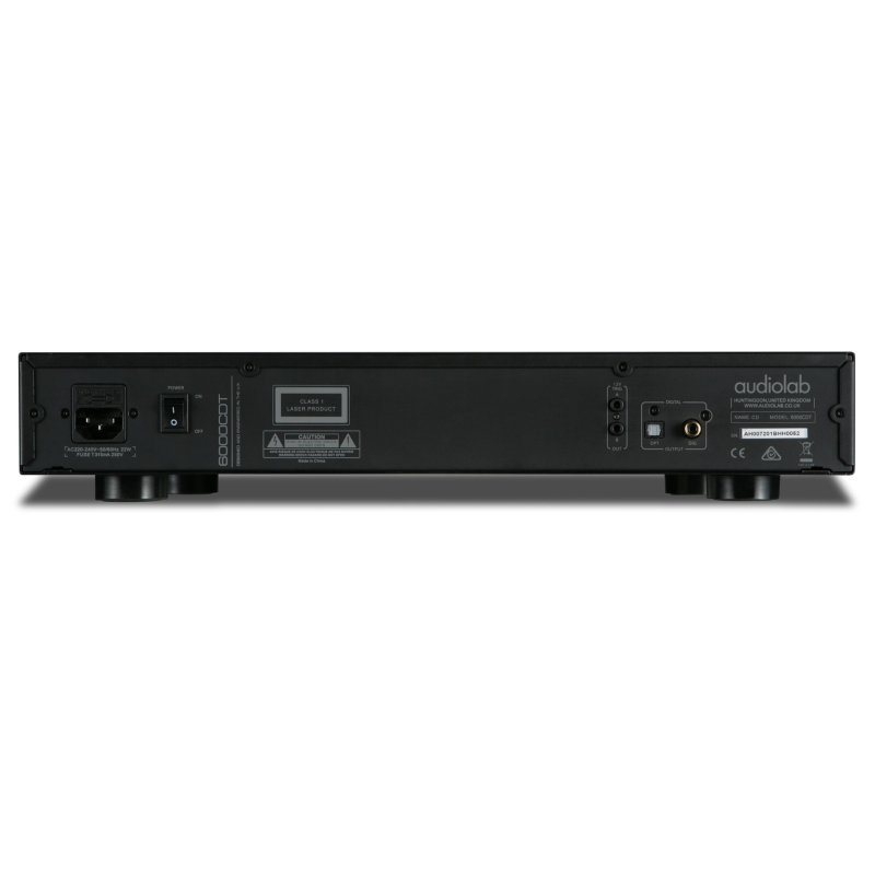 Audiolab 6000CDT CD Transport Black, rear panel