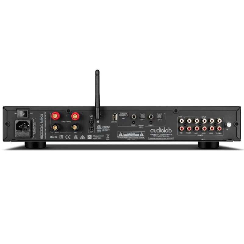 Audiolab 6000A MKII Integrated Amplifier Black — rear panel
