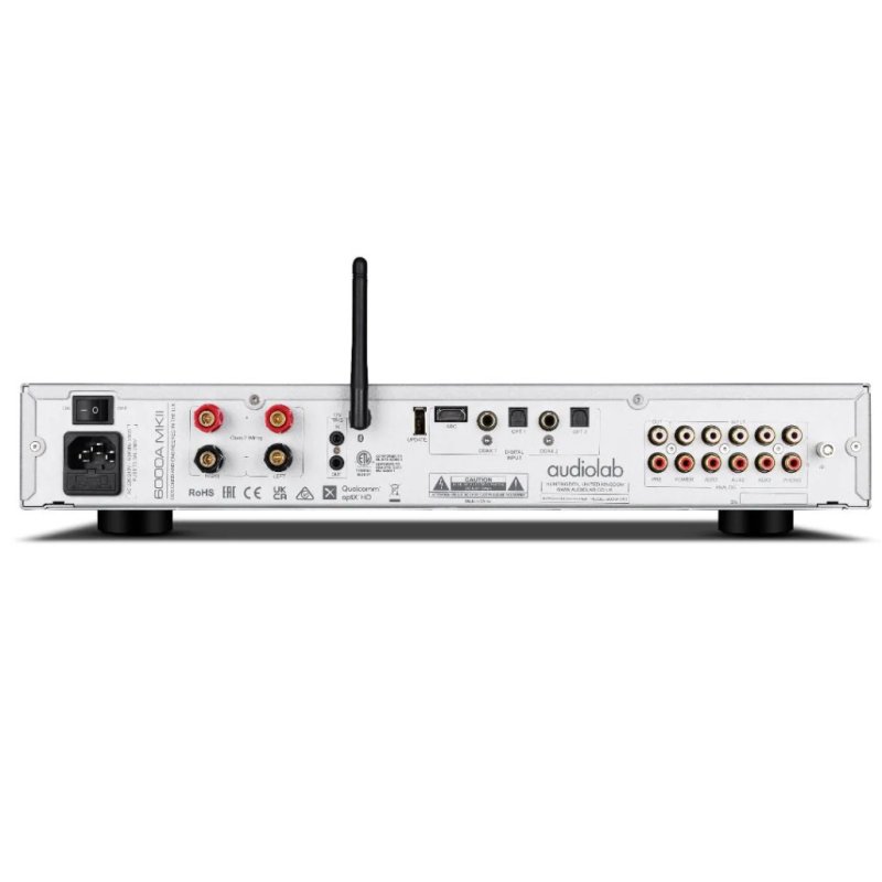 Audiolab 6000A MKII Integrated Amplifier Silver — rear panel