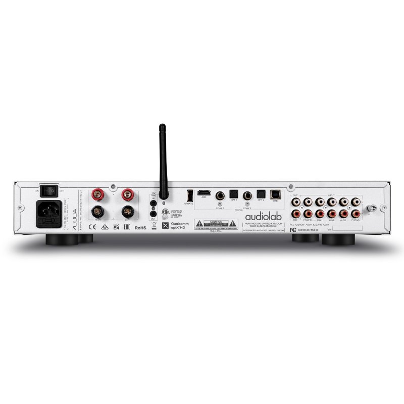 Audiolab 7000A Integrated Amplifier Silver — rear panel