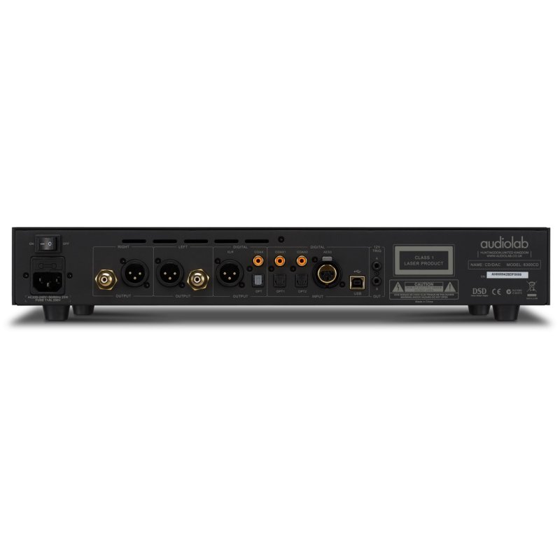 Audiolab 8300CD CD Player Black — rear panel
