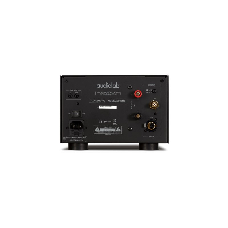 Audiolab 8300MB Mono Power Amplifier Black — rear panel