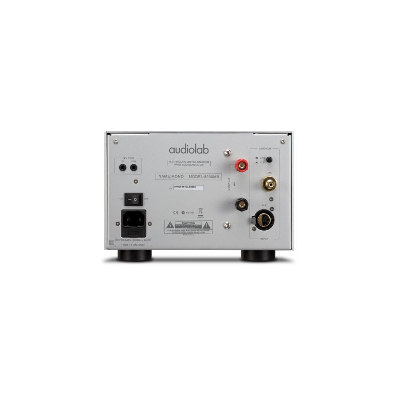 Audiolab 8300MB Mono Power Amplifier Silver — rear panel