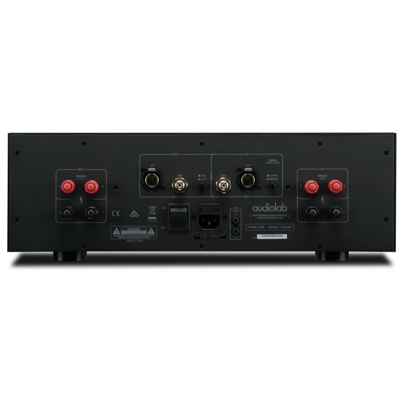 Audiolab 8300XP Stereo Power Amplifier Black — rear panel