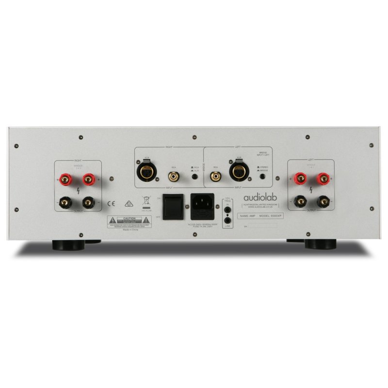 Audiolab 8300XP Stereo Power Amplifier Silver — rear panel