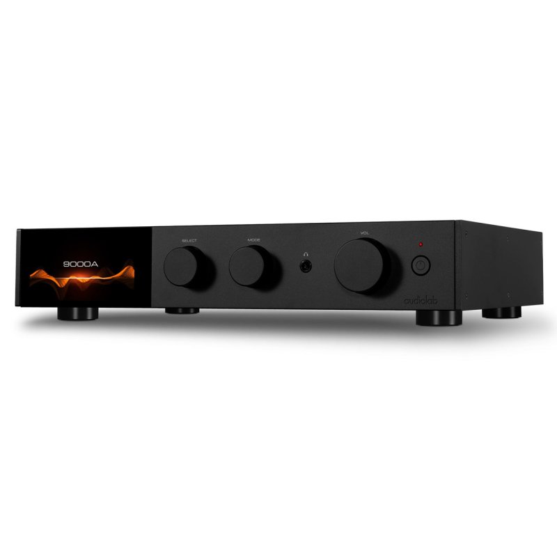 Audiolab 9000A Integrated Amplifier Black - three-quarter view