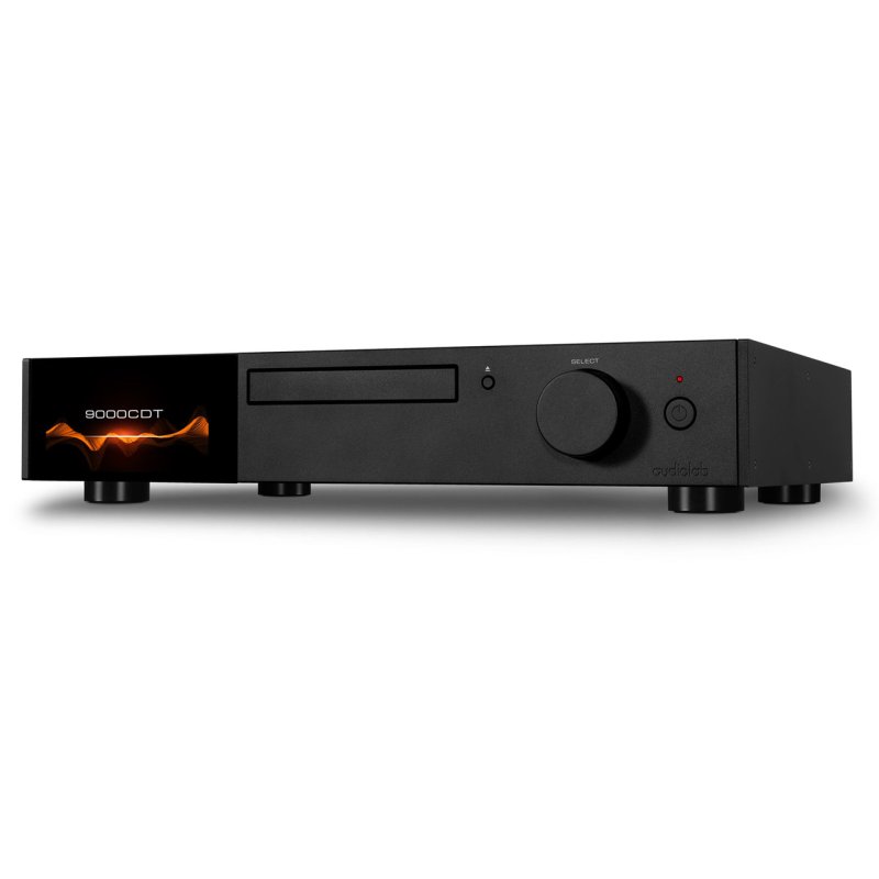 Audiolab 9000CDT CD Transport Black — three-quarter view (right)