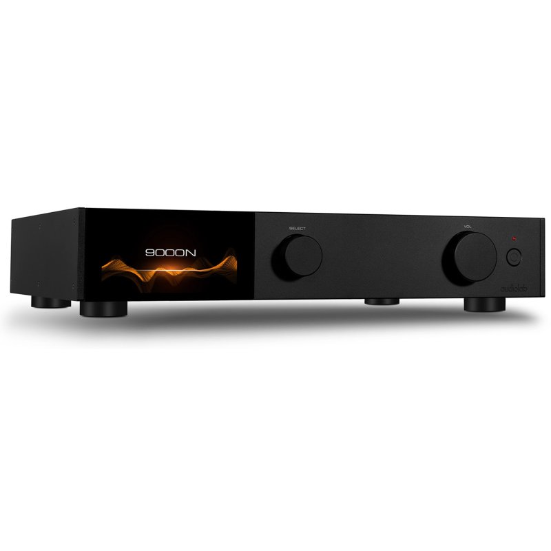 Audiolab 9000N Network Streamer Black — three-quarter view (left)