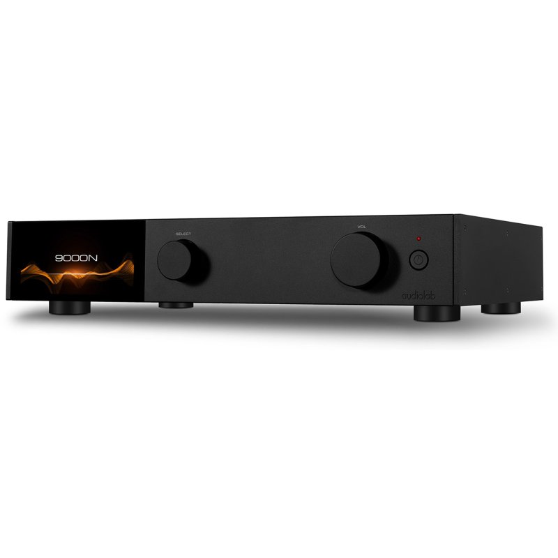 Audiolab 9000N Network Streamer Black — three-quarter view (right)