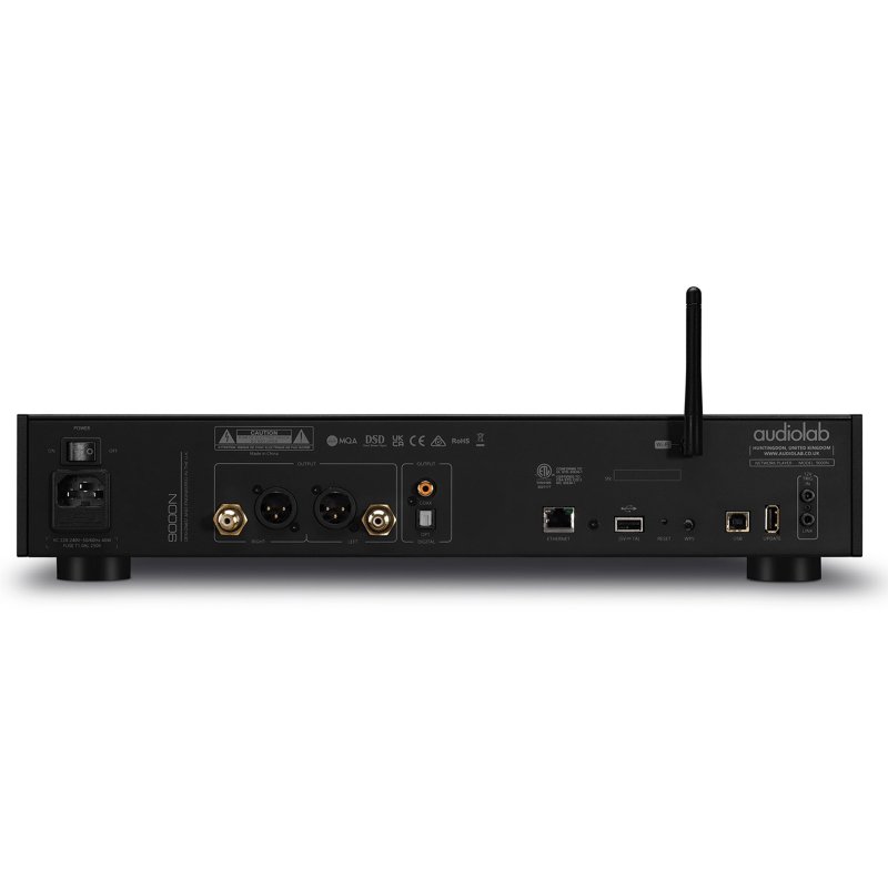 Audiolab 9000N Network Streamer Black — rear panel