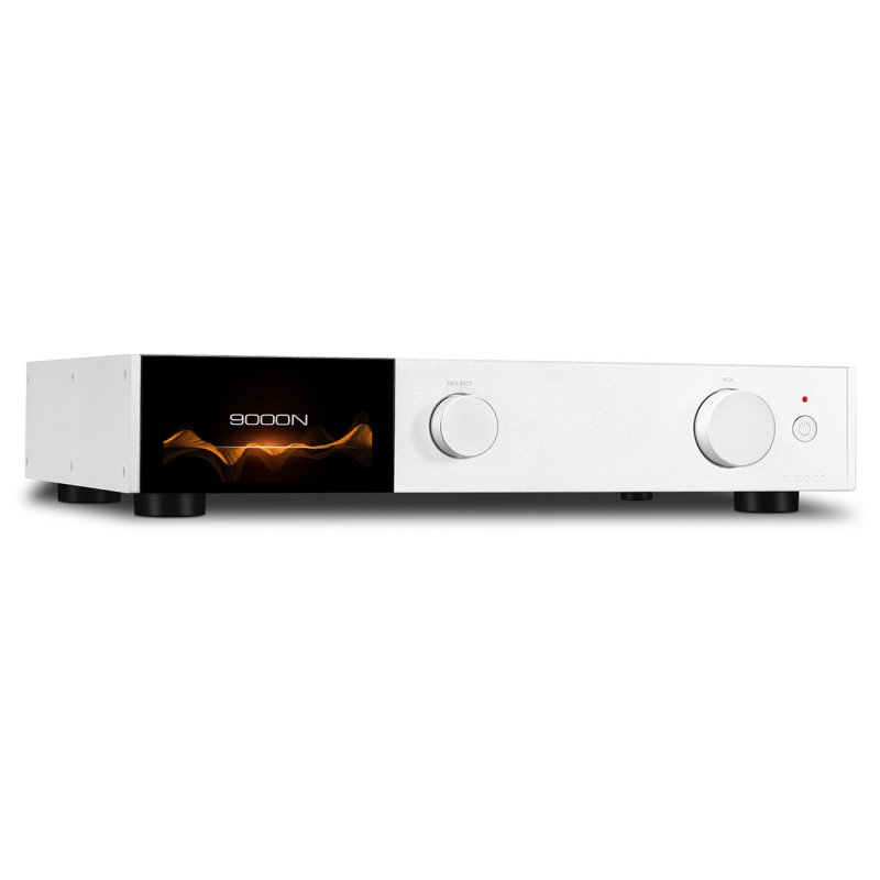 Audiolab 9000N Network Streamer Silver — three-quarter view (left)