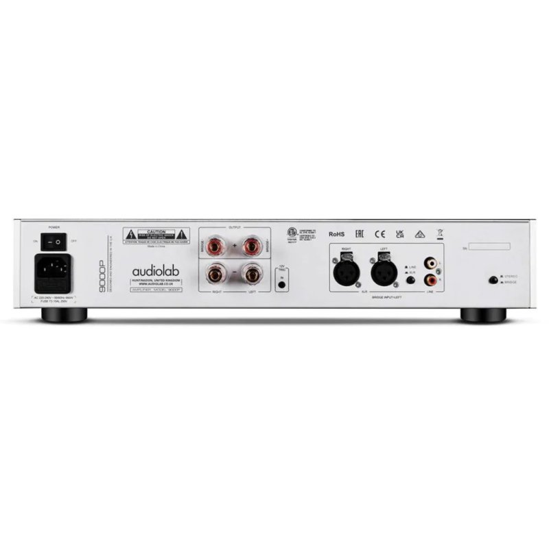 Audiolab 9000P Power Amplifier Silver — rear panel