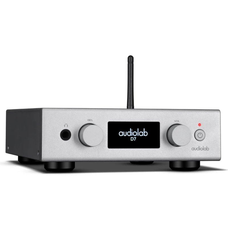 Audiolab D7 DAC Silver — side view