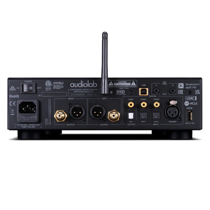 Audiolab D9 DAC - Black - Rear Panel