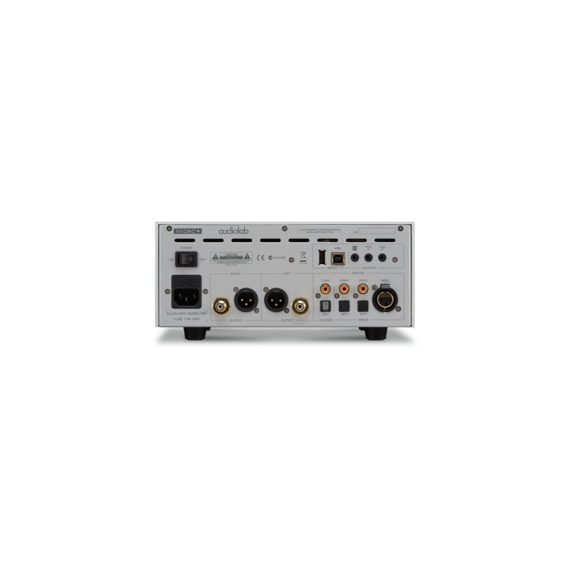 Audiolab M-DAC+ DAC Headphone Amplifier Silver — rear panel