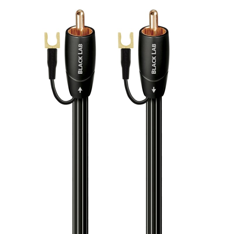 AudioQuest Black Lab RCA Subwoofer Cable (12m Single) — both ends