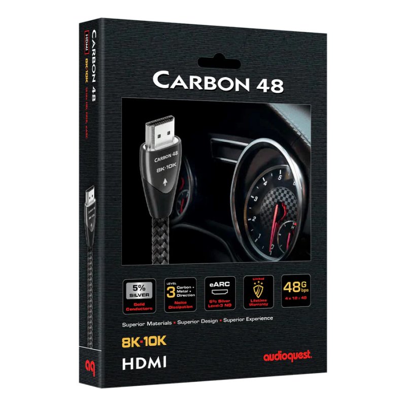 AudioQuest Carbon 48G HDMI Cable (1m Single) — product packaging