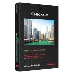 AudioQuest Chicago RCA to RCA Interconnect Cable (1m Single) — packaging