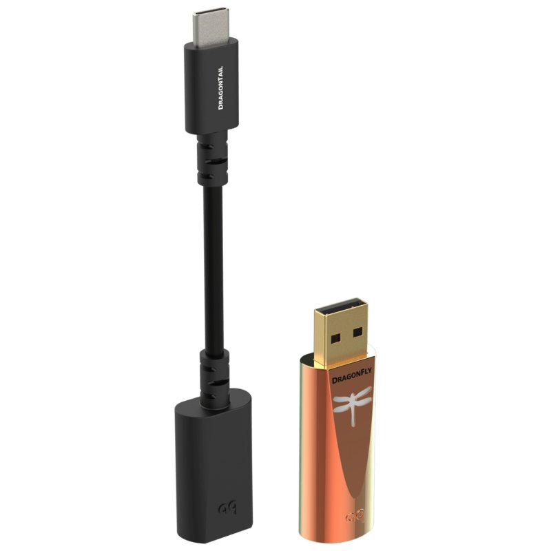 AudioQuest DragonFly Copper with included DragonTail USB-A to USB-C adaptor