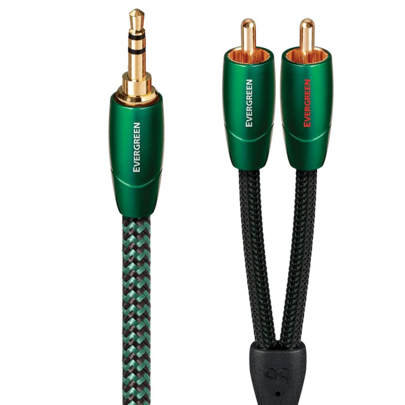AudioQuest Evergreen — 3.5mm Mini to RCA Analogue Interconnect