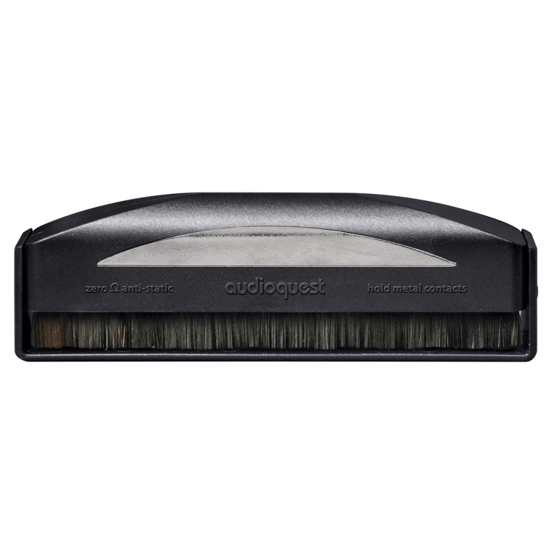 AudioQuest Silver Anti-Static Record Brush — front view