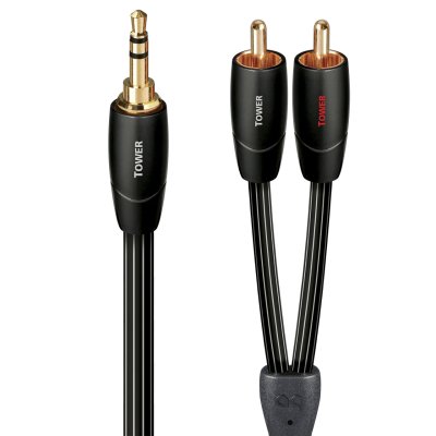 AudioQuest Tower 3.5mm to RCA Interconnect Cable (1.5m Single)