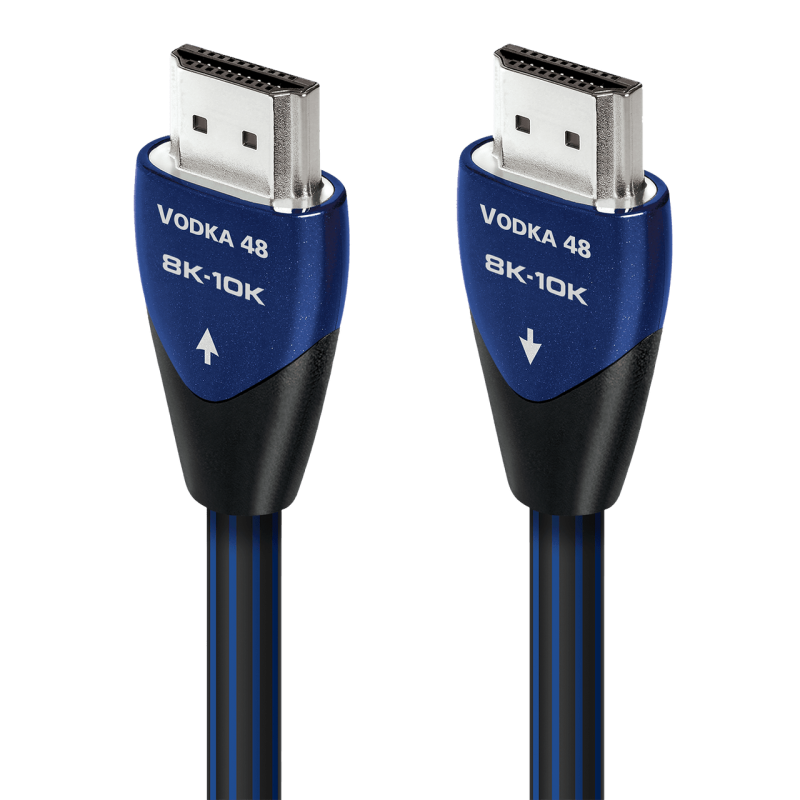 AudioQuest Vodka 48 Ultra High Speed 48Gbps HDMI 2.1 Cable (1m Single) — front view