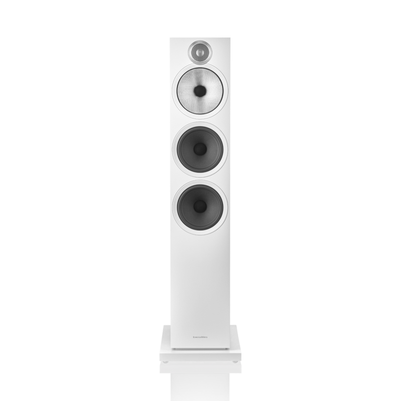 Bowers & Wilkins 603 S3 Floorstanding Speakers White (Pair) — front view