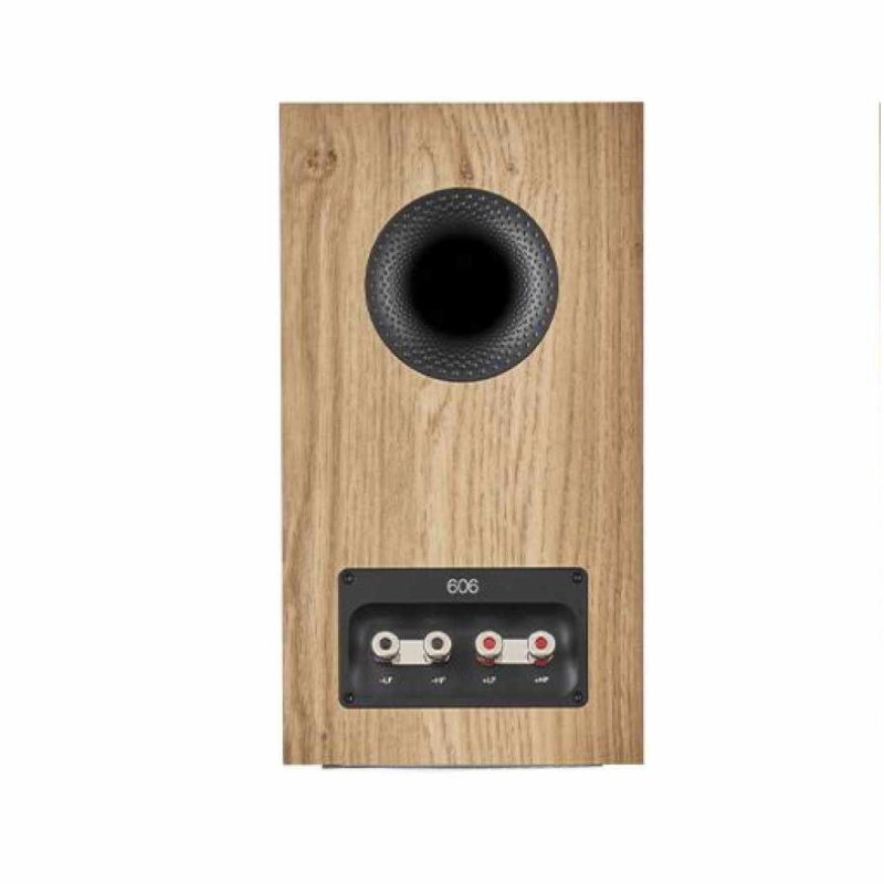 Bowers & Wilkins 606 S3 Bookshelf Speakers Oak (Pair) — rear panel