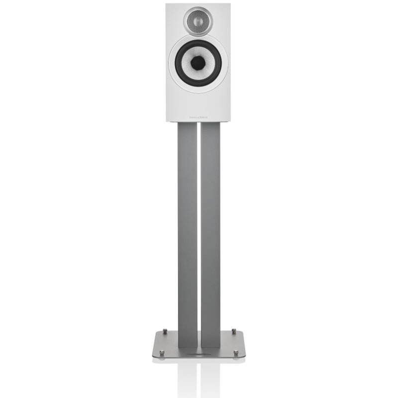 Bowers & Wilkins 607 S3 Bookshelf Speakers White (Pair) — front view (grille off)