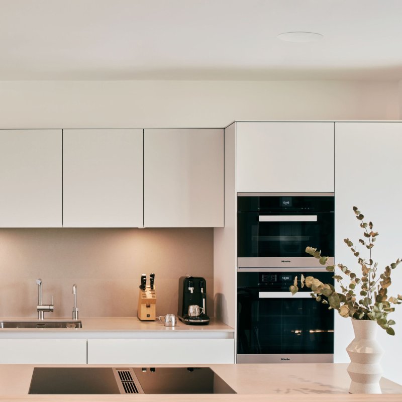 Bowers & Wilkins CCM664 In-Ceiling Speakers (Pair) — lifestyle (kitchen installation)